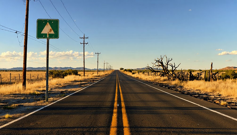 remnants of unincorporated industrial ghost town
