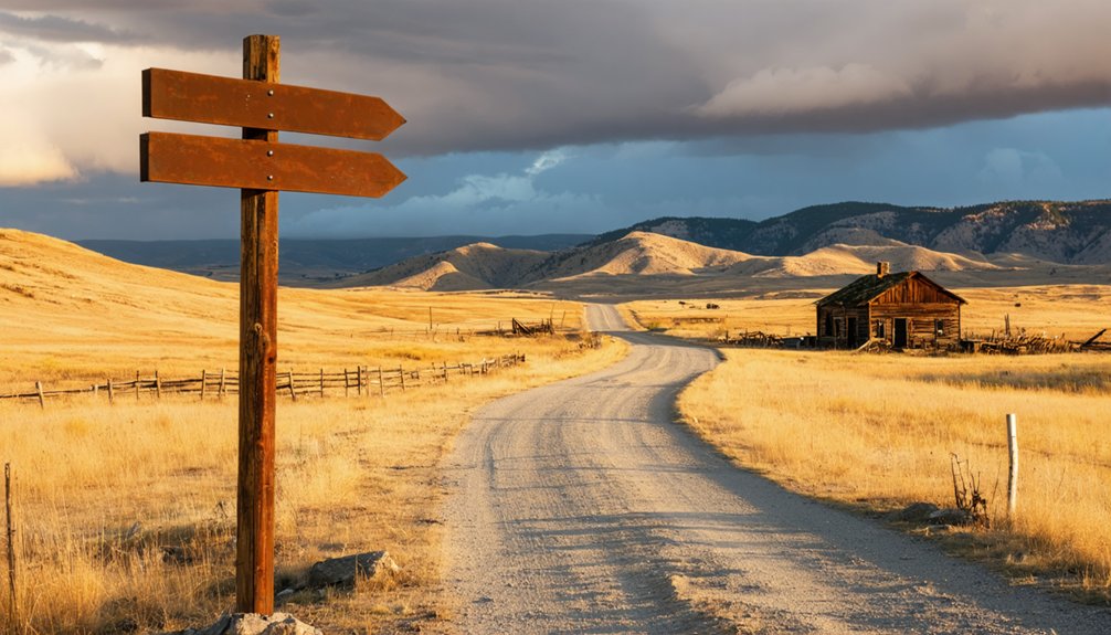 skeletal remains of mining fortunes