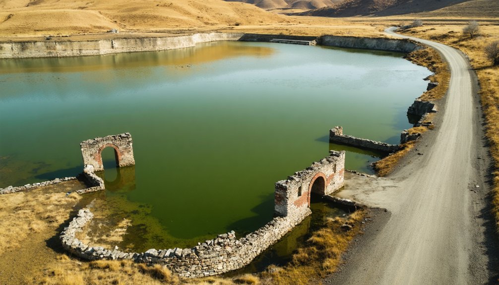 submerged ruins reveal history