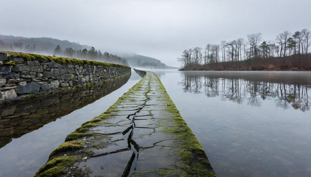 sunken road reveals history