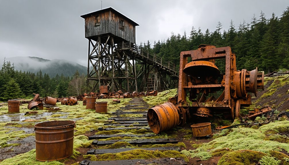 vanished coal mining community relics