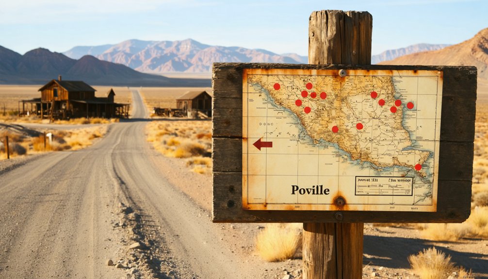 vanished mining town adjacent ghost towns