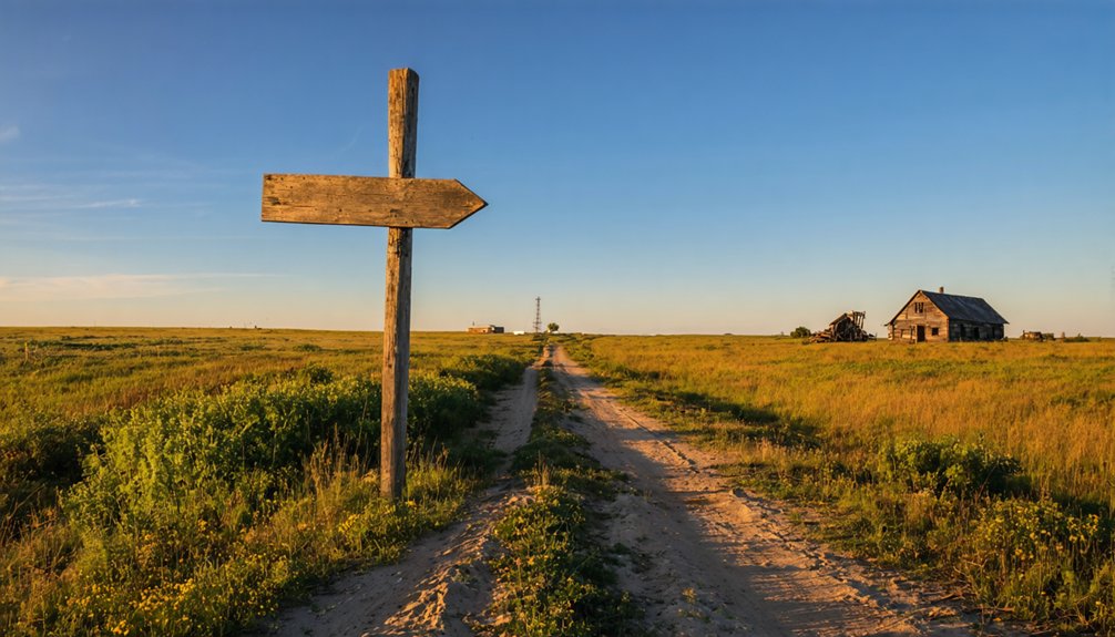 vanished prairie towns weathered foundations mechanization natural disasters