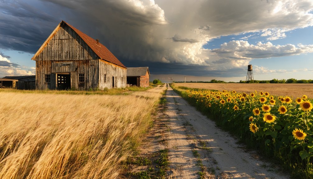 weathered church prairie decay vast horizons