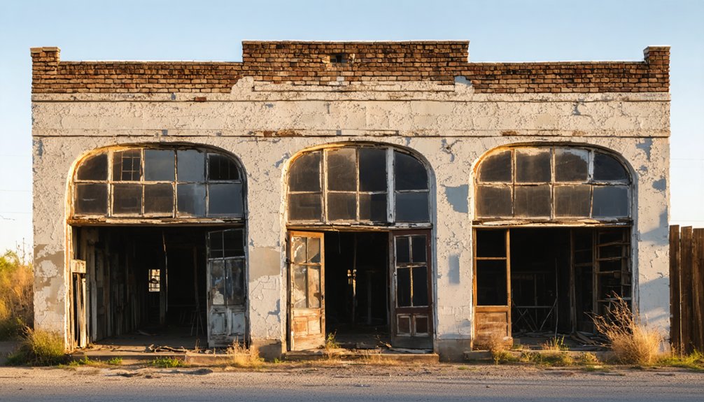 weathered remnants of 1884 meat market