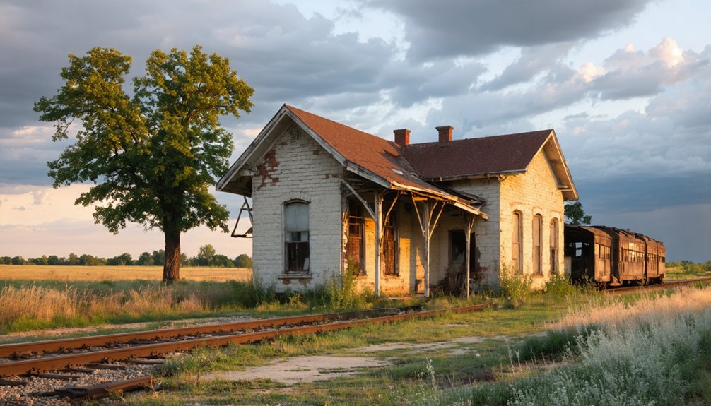weathered textured abandoned framed