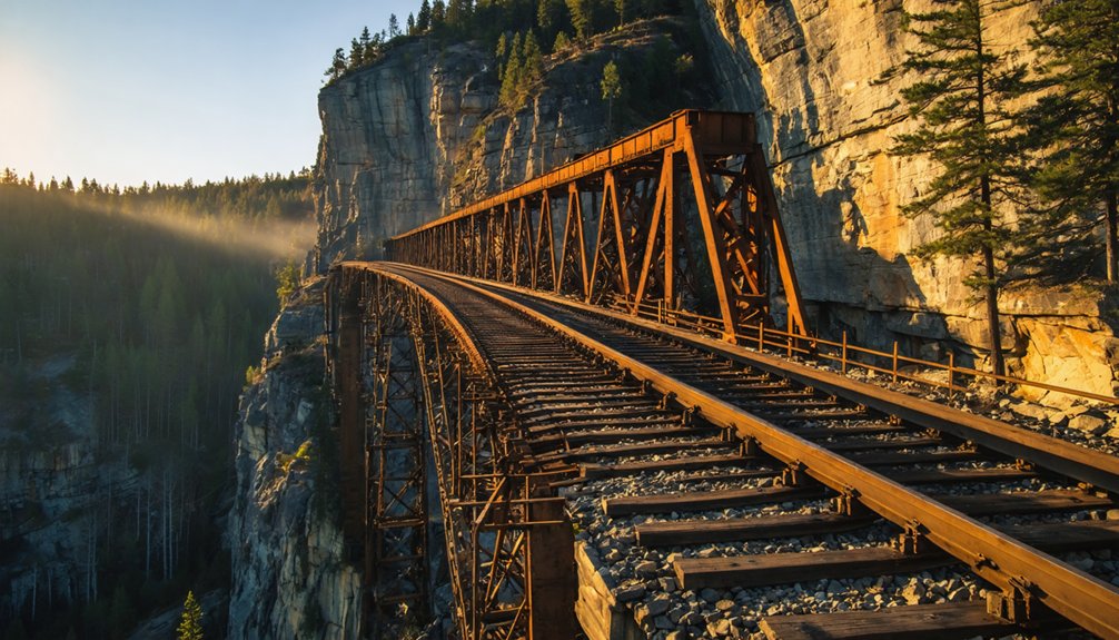 winding mountain railroad engineering marvel