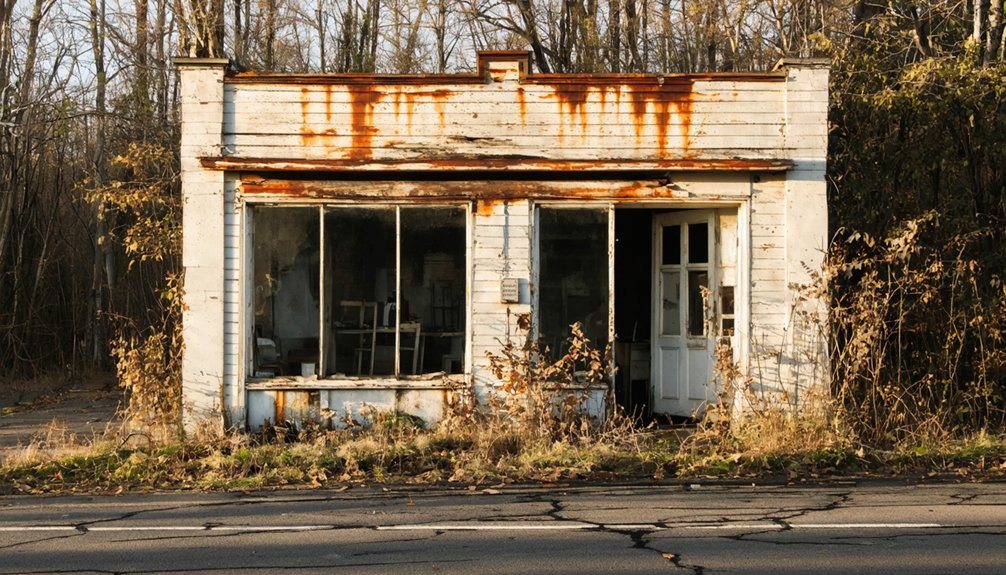 abandoned copper mine ruins