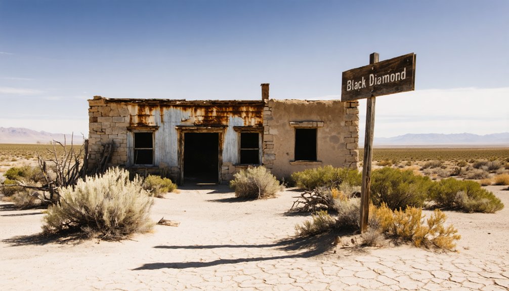 abandoned mining settlement remnants
