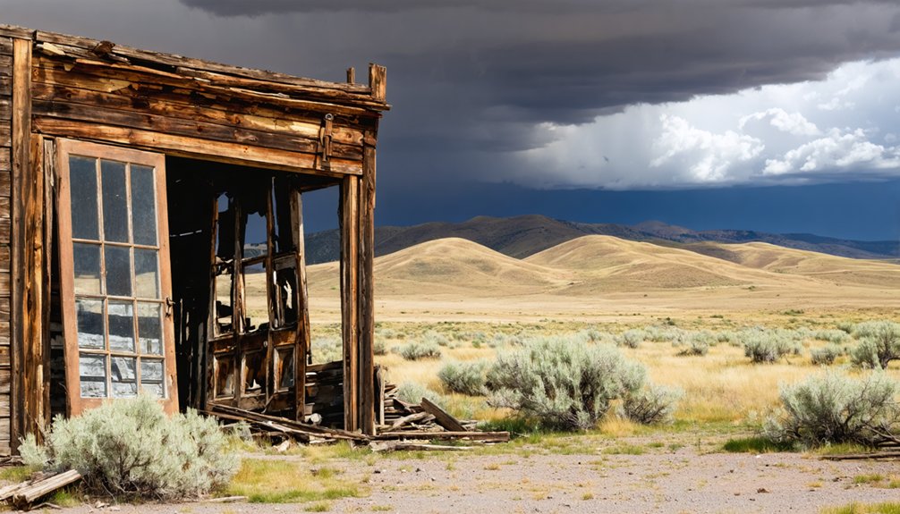 authentic ghost town remains