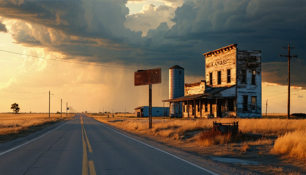 connected kansas ghost towns