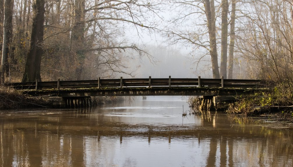 creek meets river confluence