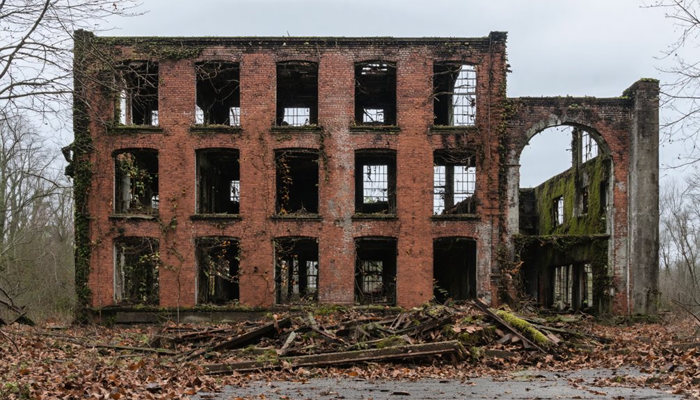 crumbling remnants of industry