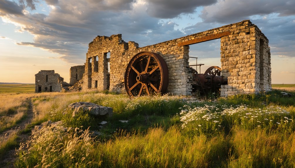 crumbling ruins natural framing