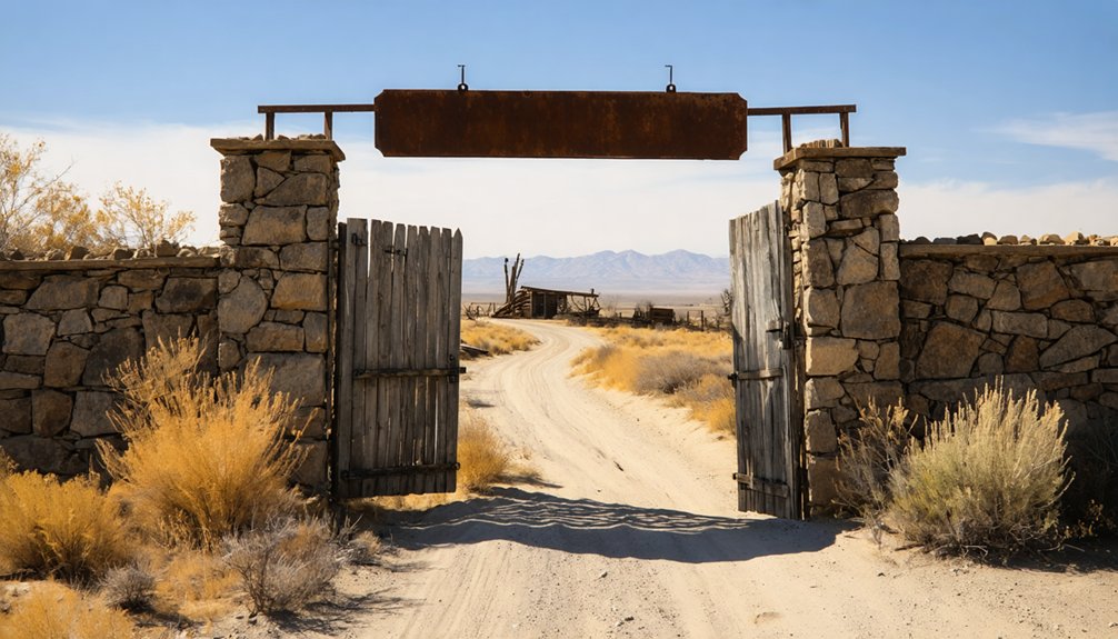 deserted gates haunting silence