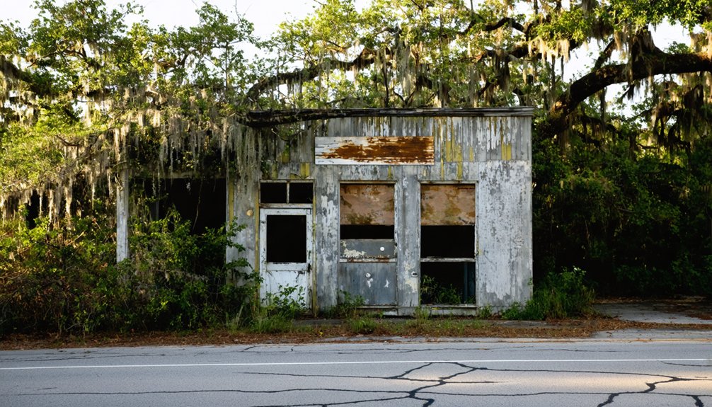eerie semi abandoned community existence
