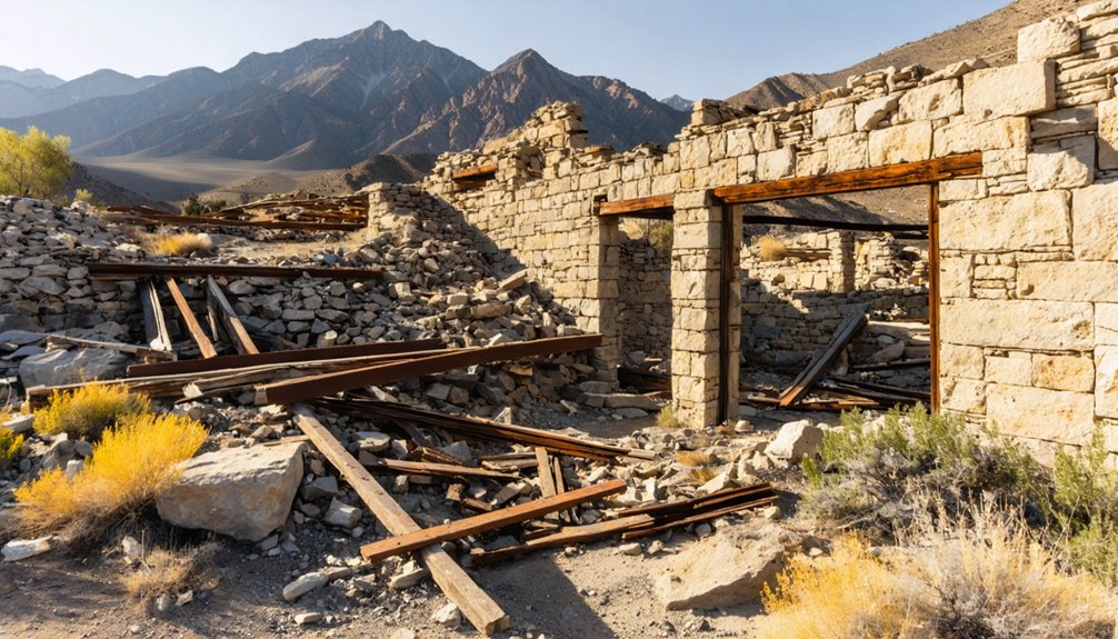 faded mining settlement remnants