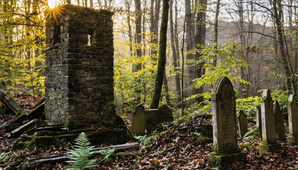 forgotten history beneath foliage