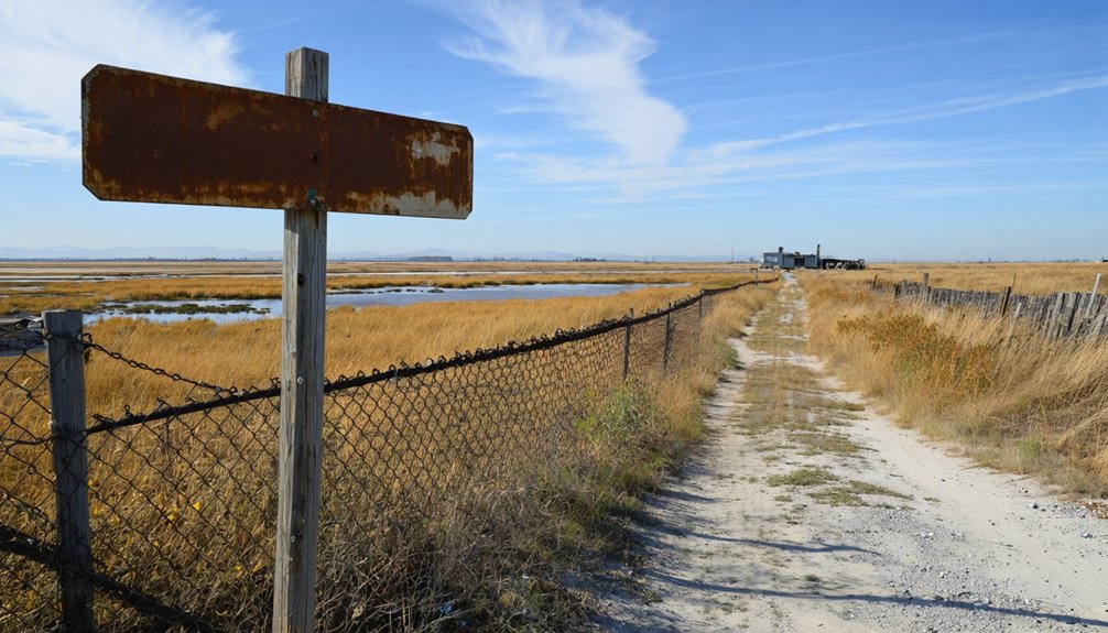 ghost town marsh silhouettes