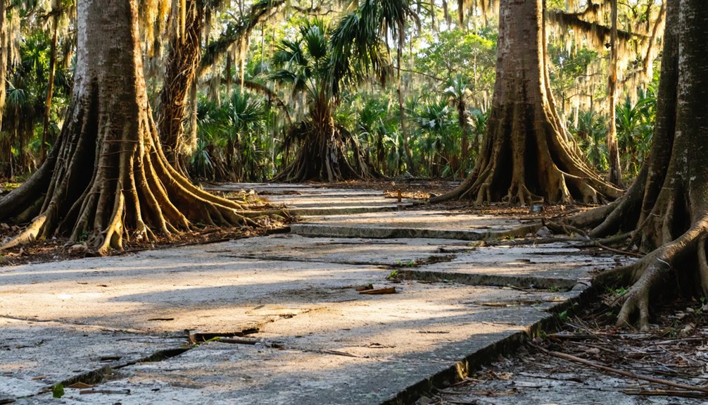 ghost town overgrown remnants