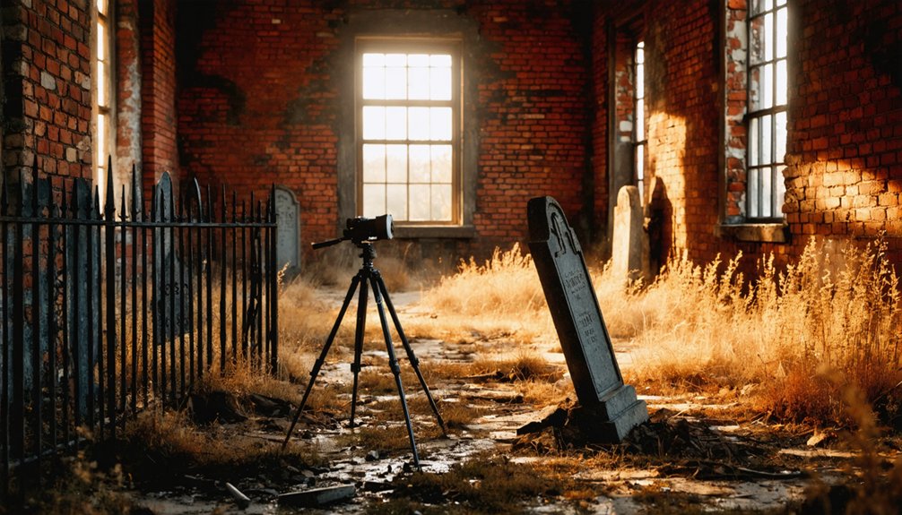 golden hour cemetery photography