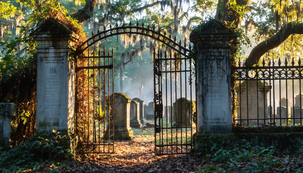 haunting overgrown burial ground