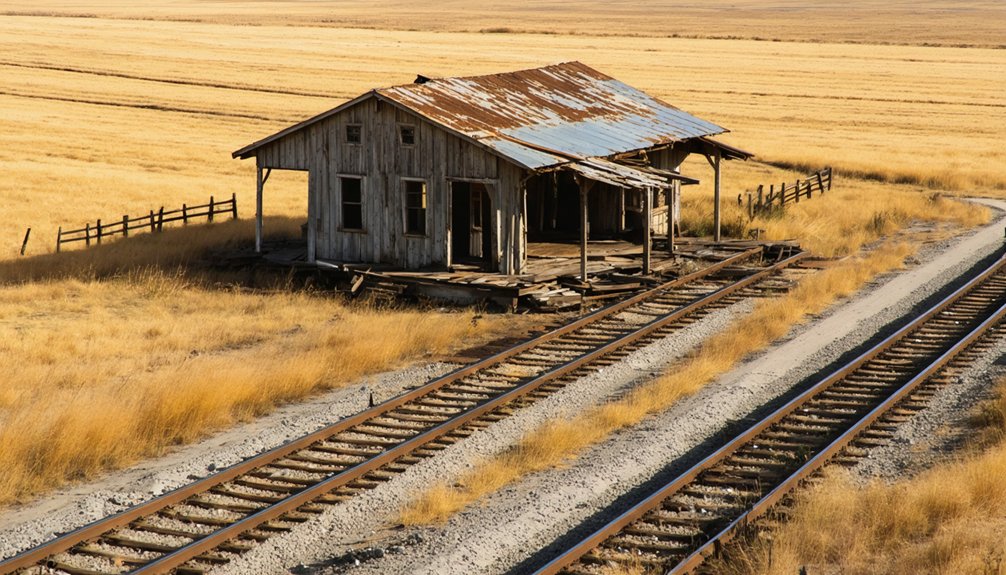 historic railroad remnants visible