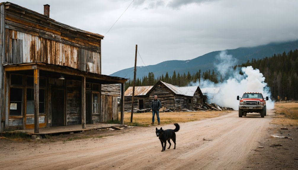 historic town with dogs