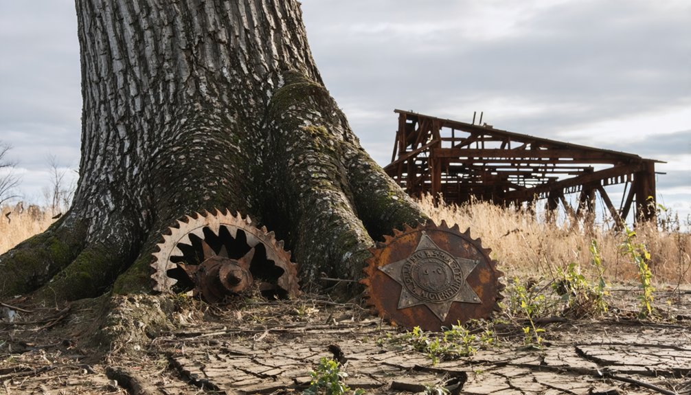 sawmill standoff over taxes