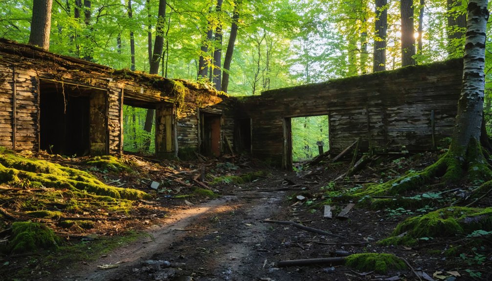 abandoned copper mining site
