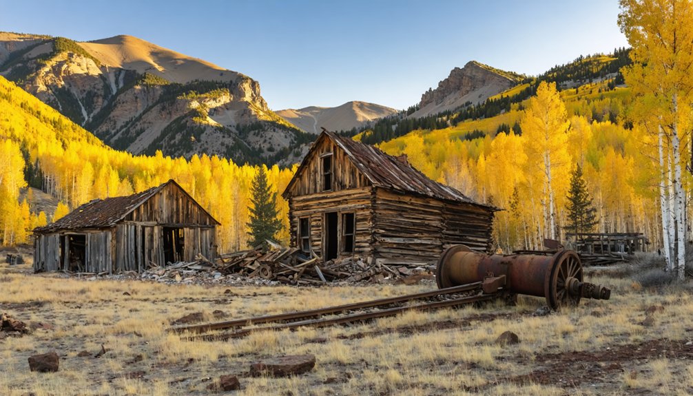 abandoned mining town remnants