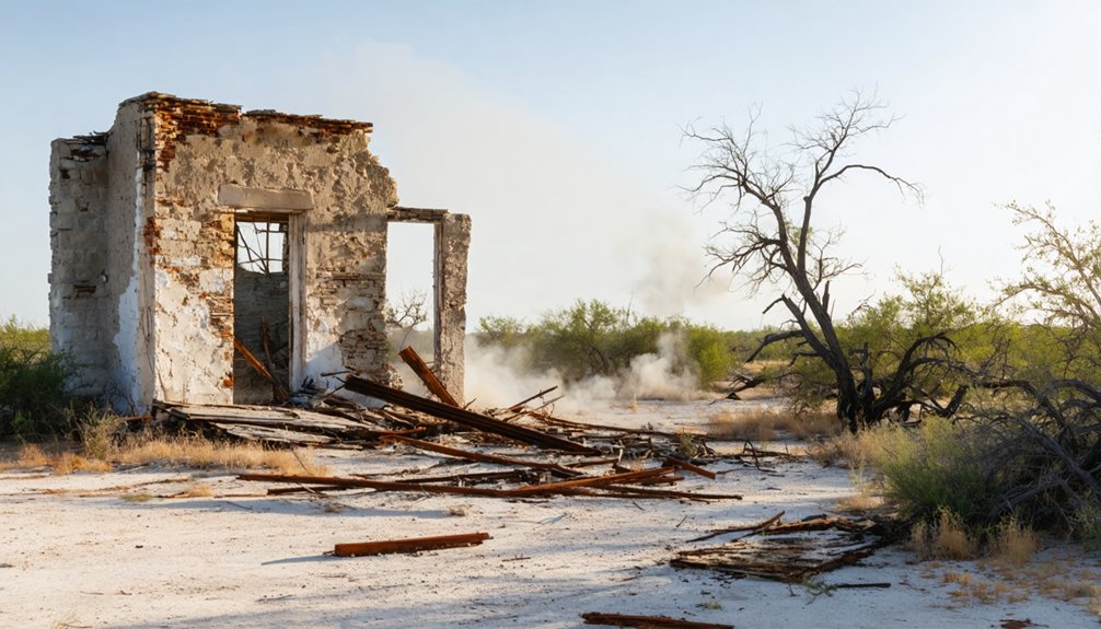 abandoned structures and artifacts