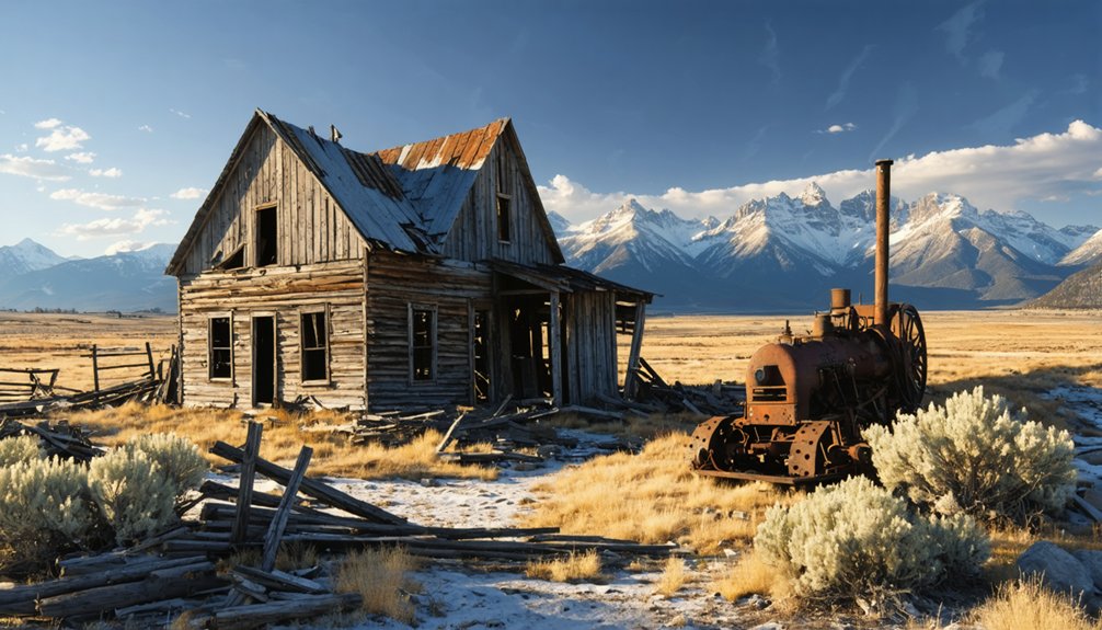 authentic ghost town remnants