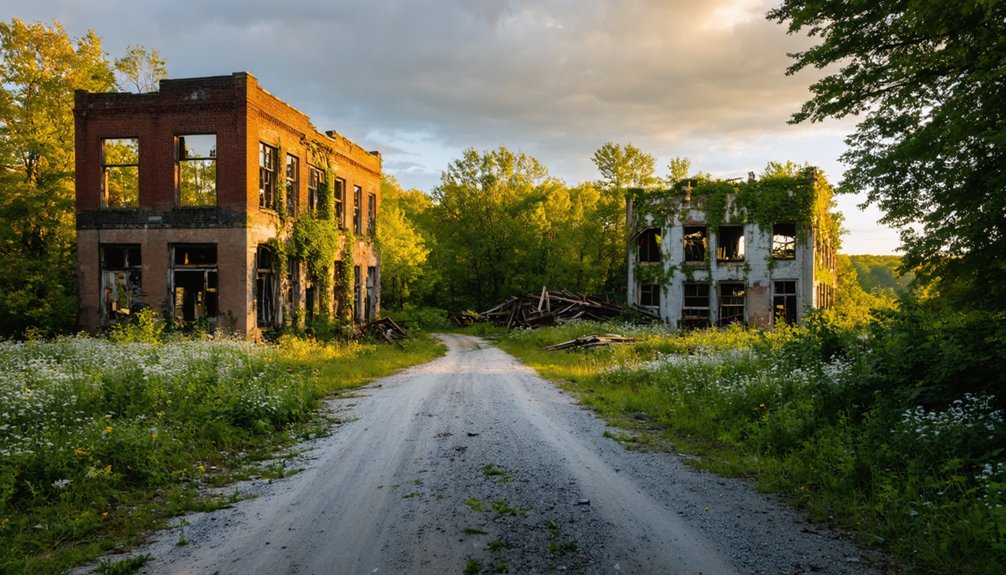explore aqueduct ghost town