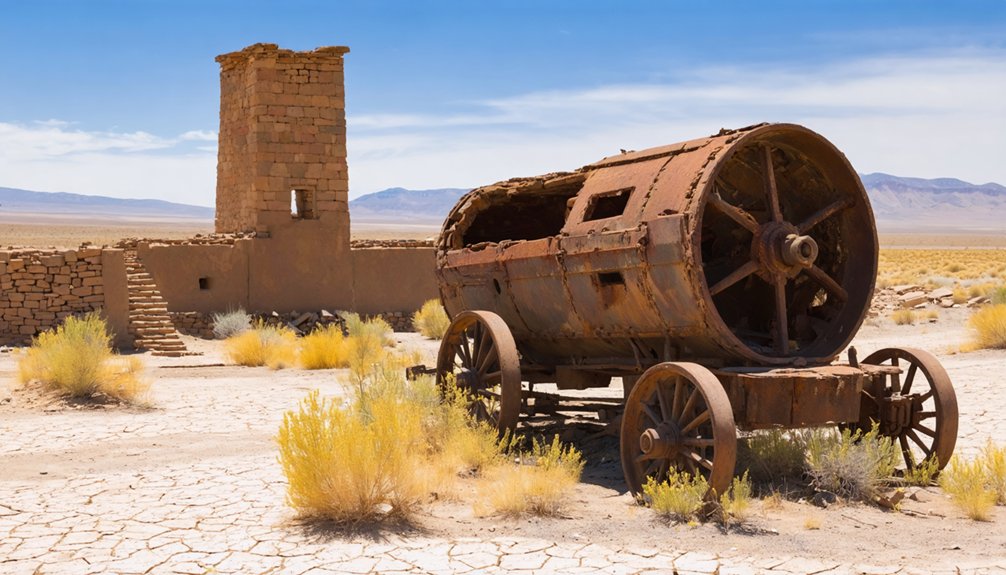 ghost town with unclaimed treasure