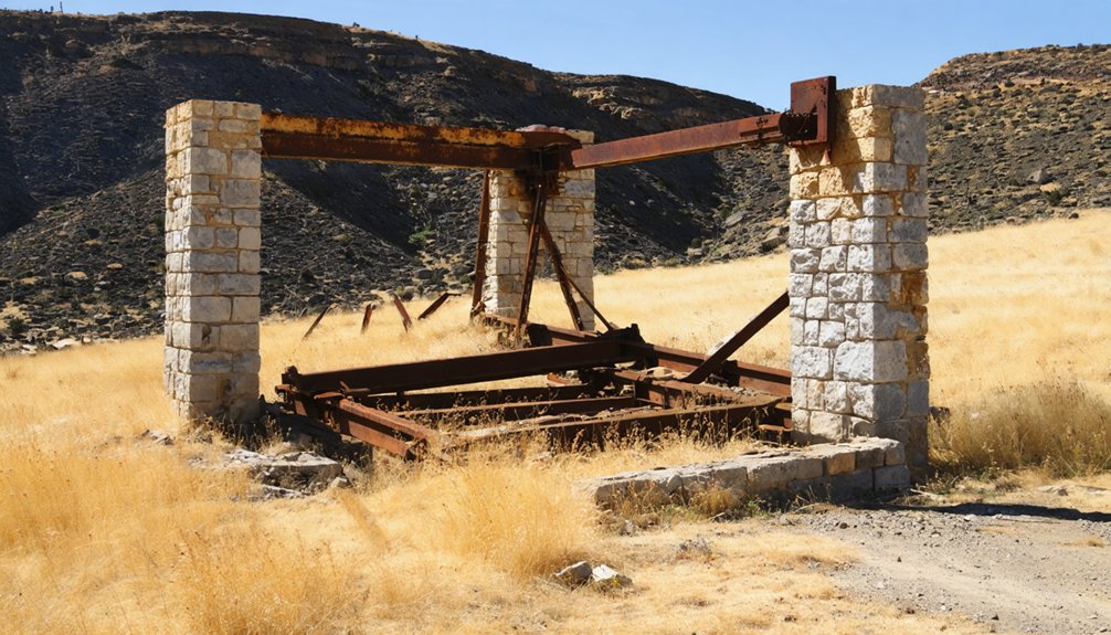 historic gold rush ruins