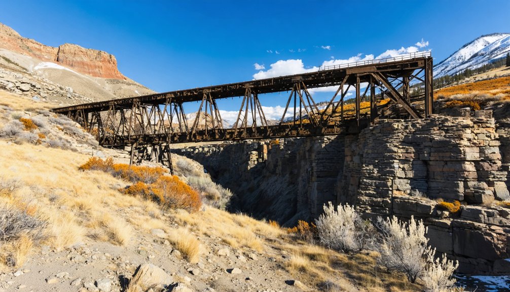 historic railroad bridge remnants