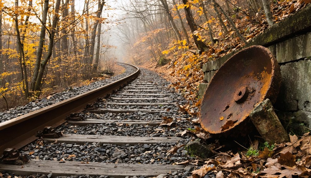 historic trail through ruins