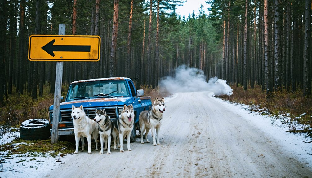 sled dogs and local charm