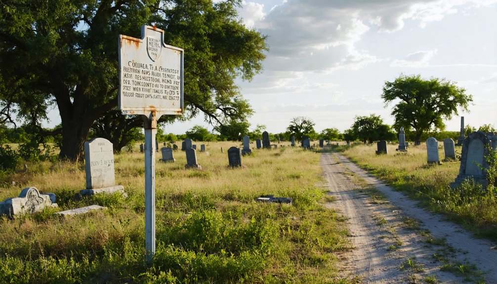 zodiac s historical marker and cemetery