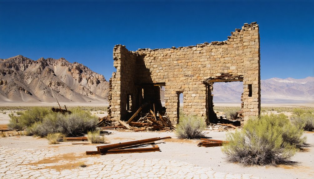 abandoned ghost town remnants
