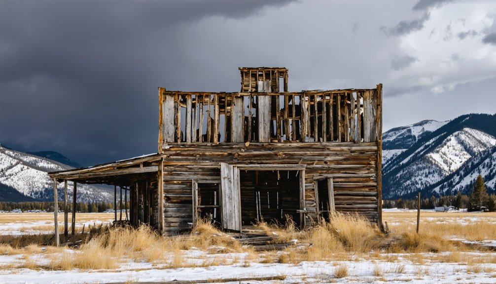 abandoned mountain mining village