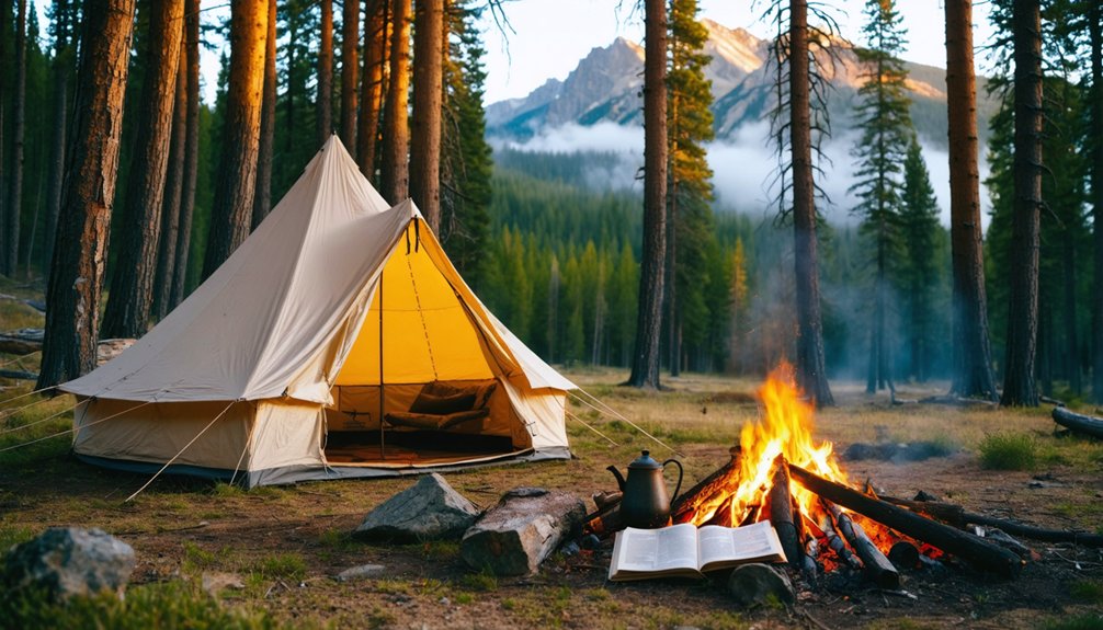 camp in roosevelt national forest