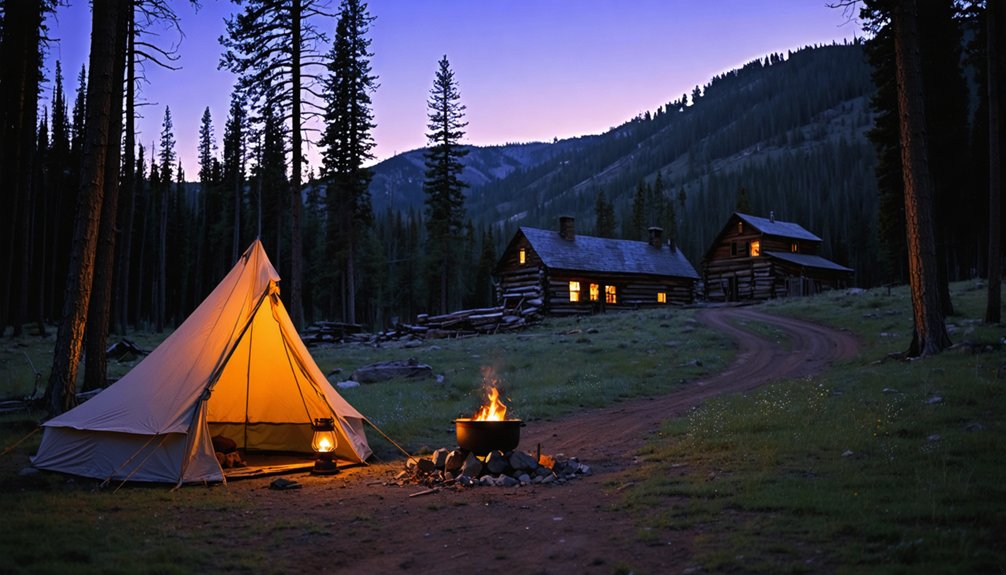 camp near bayhorse idaho