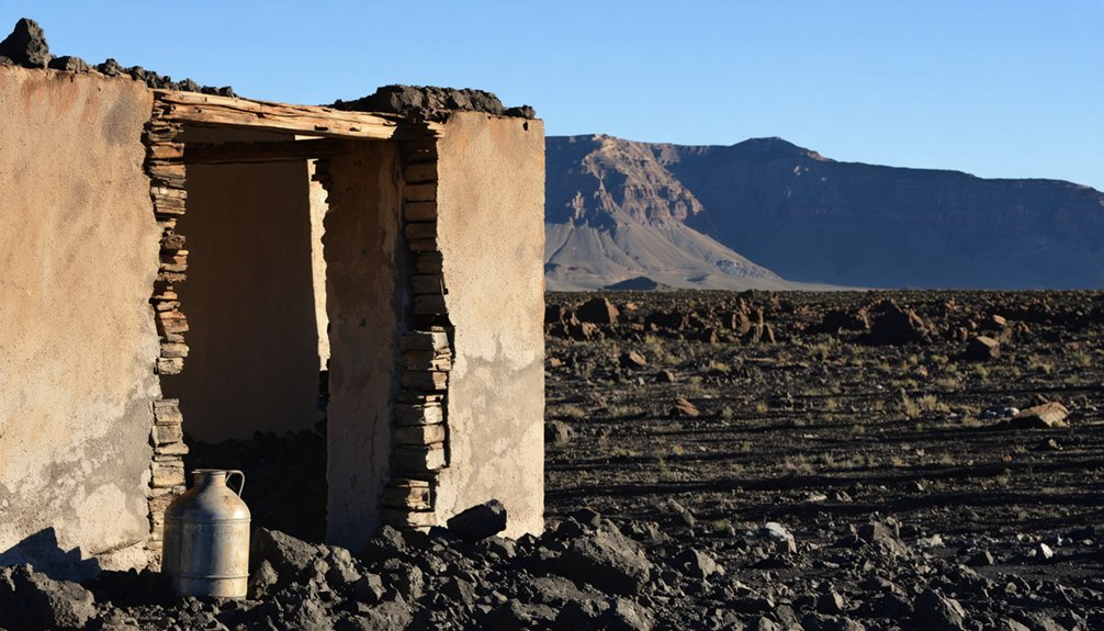 dramatic volcanic desert landscape