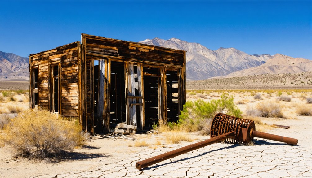 ghost town in mountains