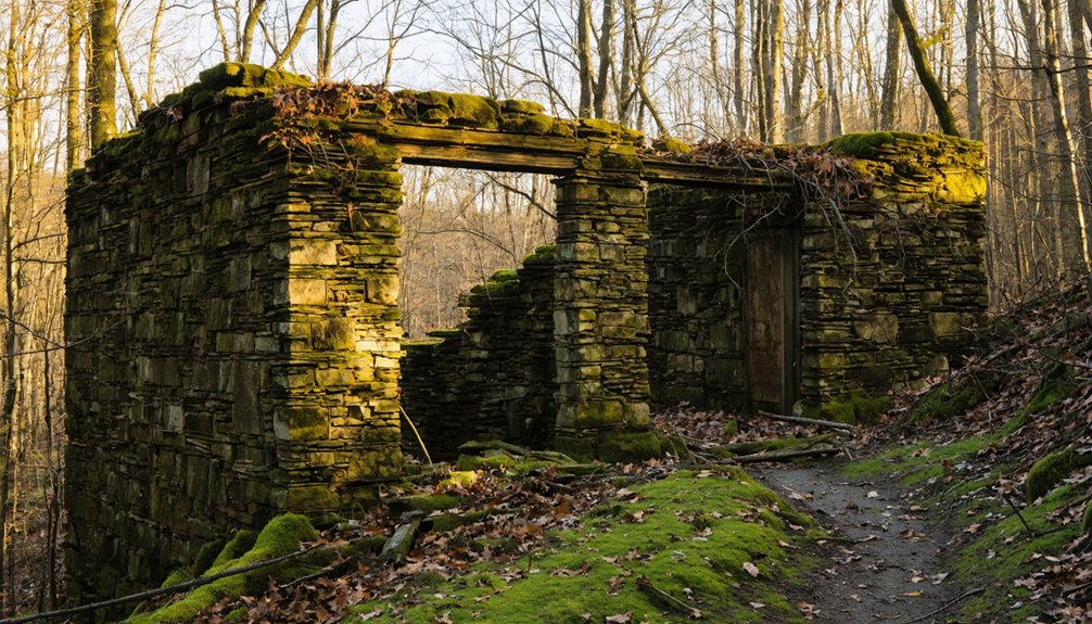 nature reclaims ghostly remnants