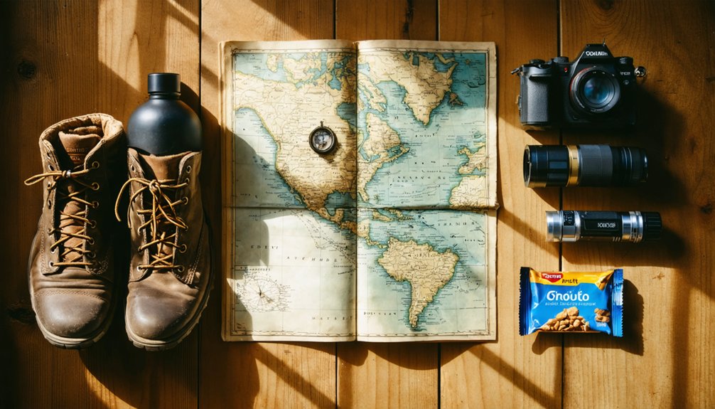 pack essentials for exploration