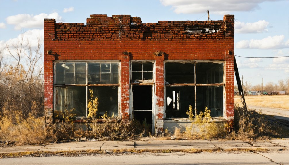remnants of a ghost town