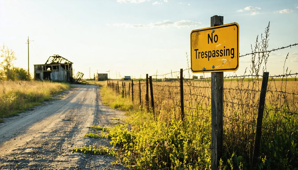 respect private land boundaries